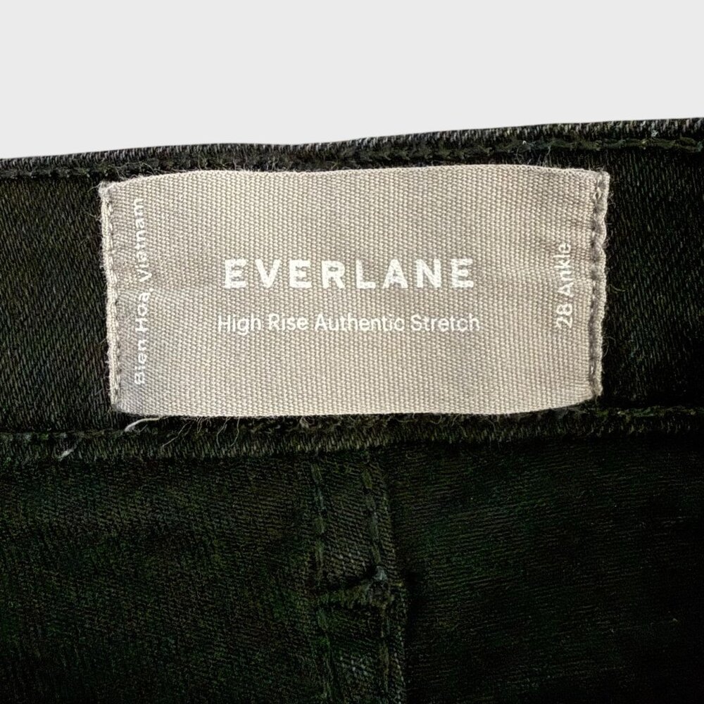 Everlane Skinny Ankle Denim Jeans Black Women's 28 High-Rise Authentic Stretch - Picture 9 of 10